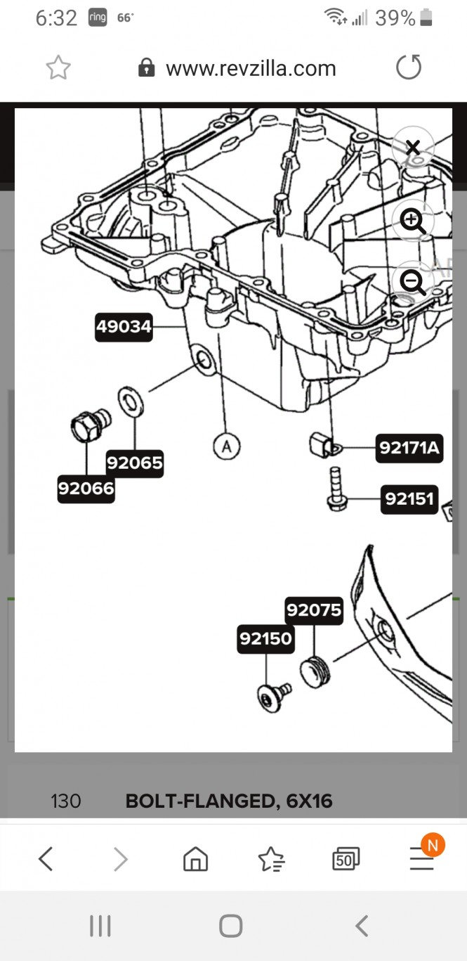 What size is the oil drain plug Maintenance and Servicing Z900